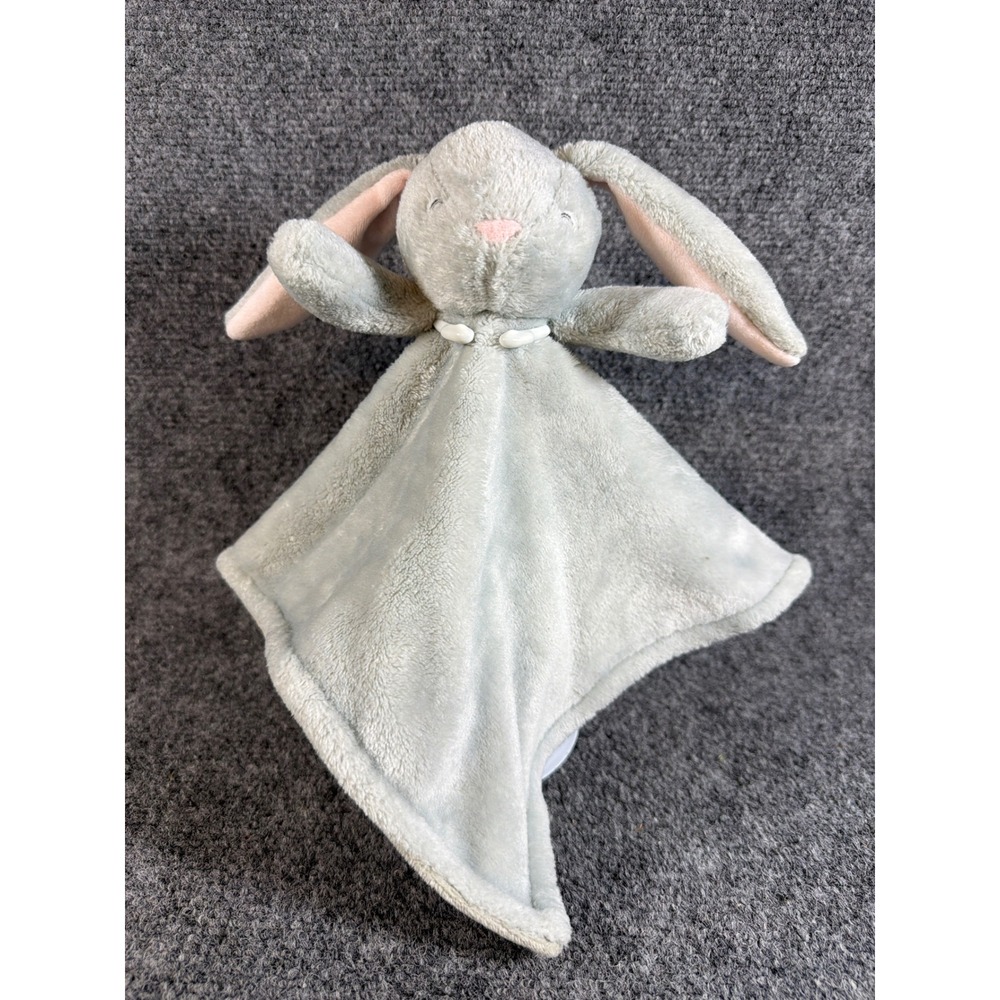 Carters Grey Bunny Lovey Security Blanket Plush Baby Toy 24431 67781